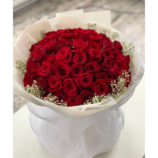 75 roses bouquet